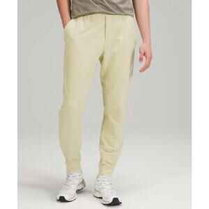 Lululemon City Sweat Jogger S Yellow Fleece Drawstring Athletic 29" Inseam